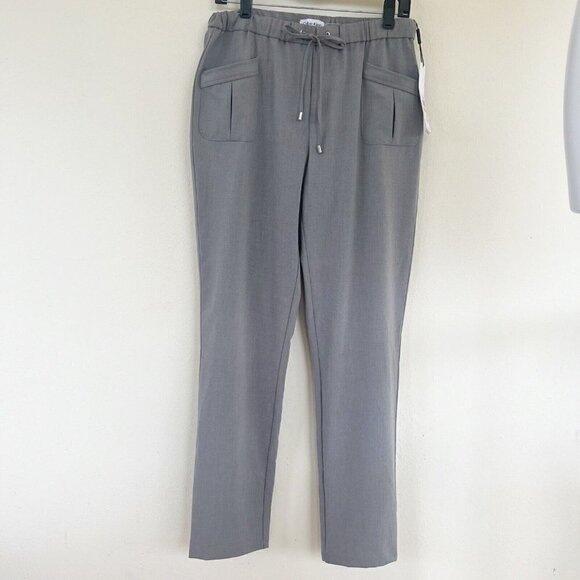 Calvin Klein Adjustable Drawstring Pants SMALL Gray Heathered Stretch NEW - Picture 2 of 9